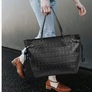 NEW Skull Top Handle Bag With Clutch Set Tote
